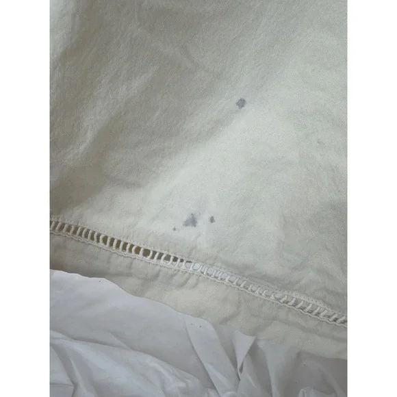 Hunter Bell Embroidered Midi Dress Cream Fruit Sailboat Beach Scene Size 0